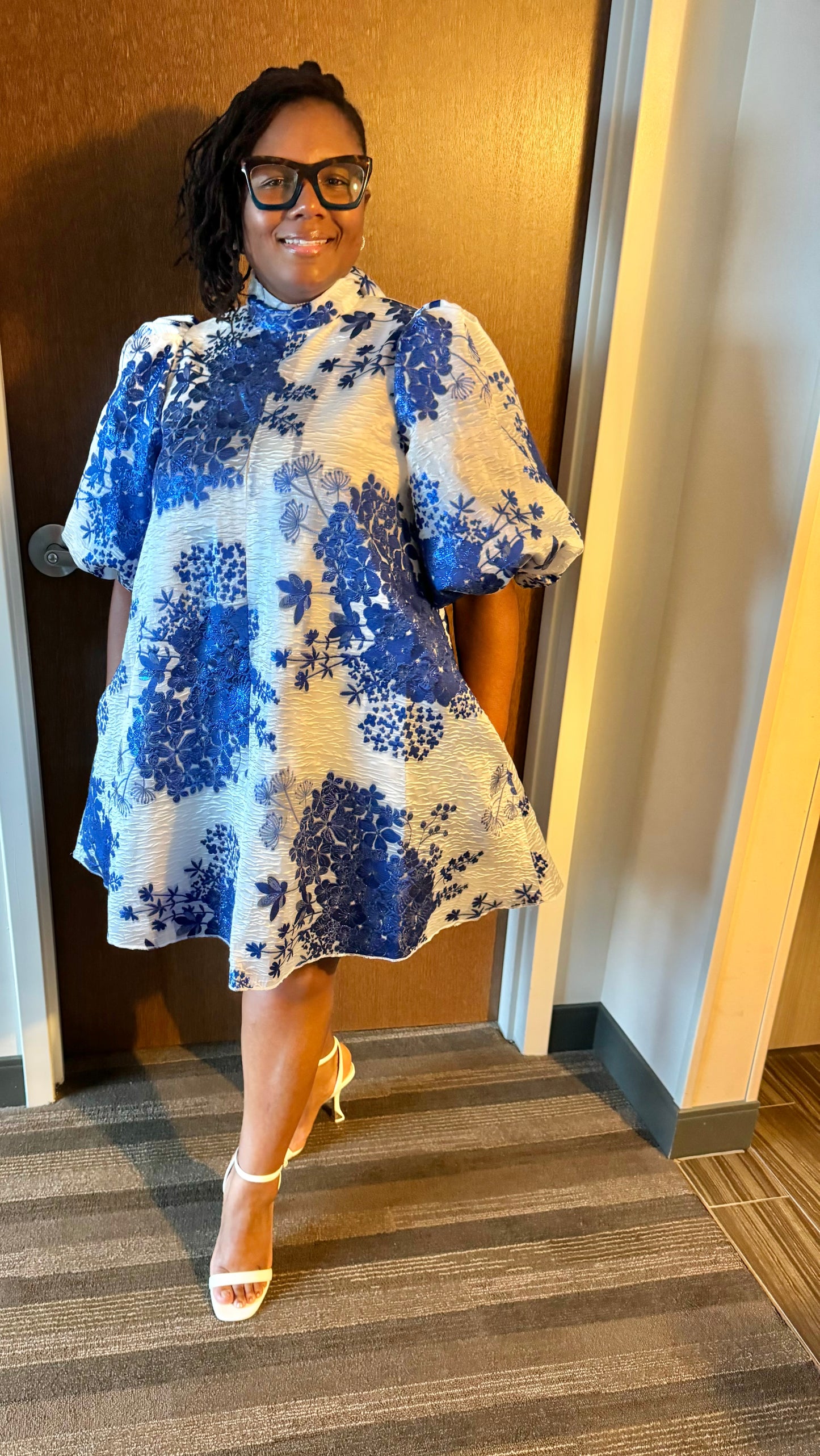 High Neck Baby Doll Dress