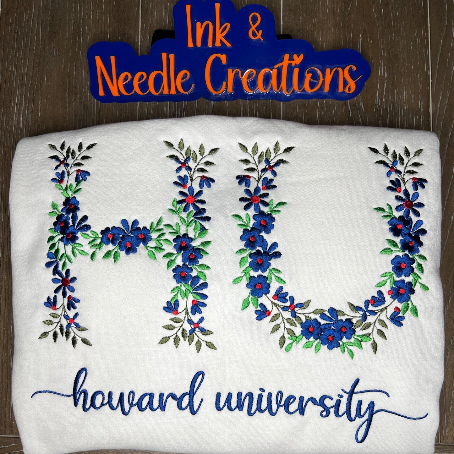 Floral Embroidery School Spirit
