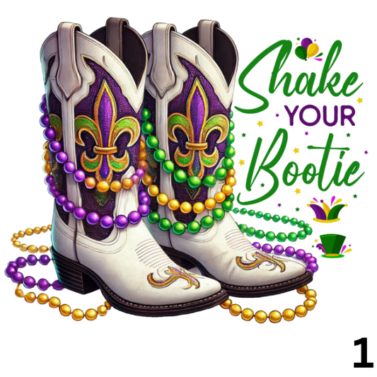 Mardi Gras Bootie
